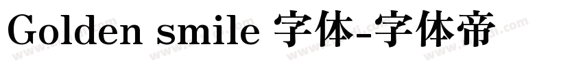 Golden smile 字体字体转换